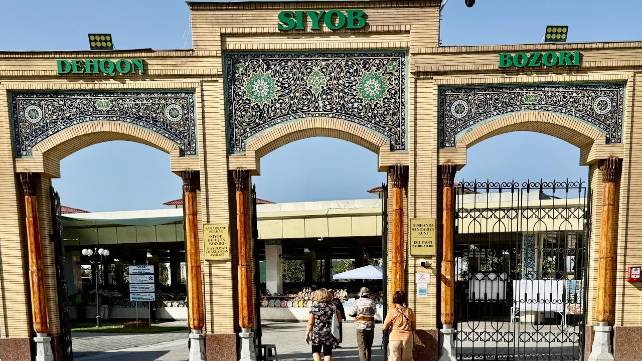 SIYOB. Największy bazar w Samarkandzie.