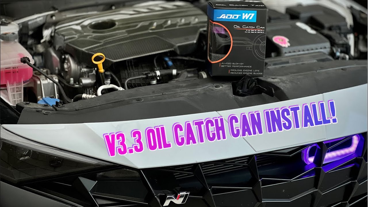 ADD-W1 V3.3 Oil Catch Can Installed on the Elantra N!
