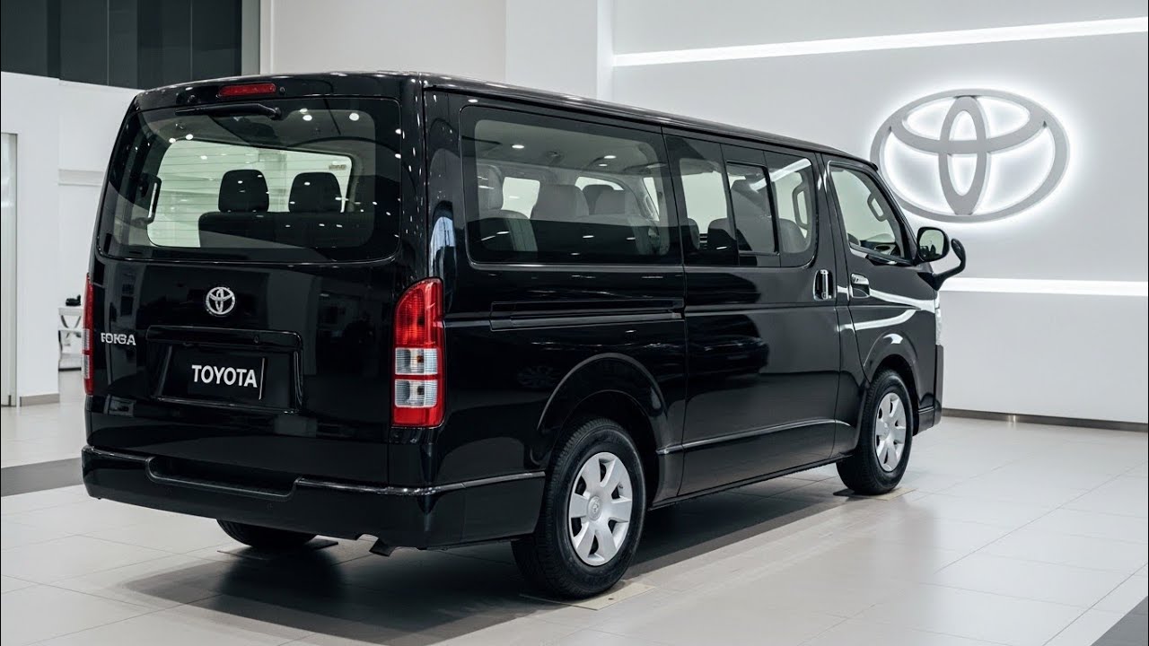 New 2027 Toyota HiAce 12 Seater Black Colour | Luxury Passenger Van Review