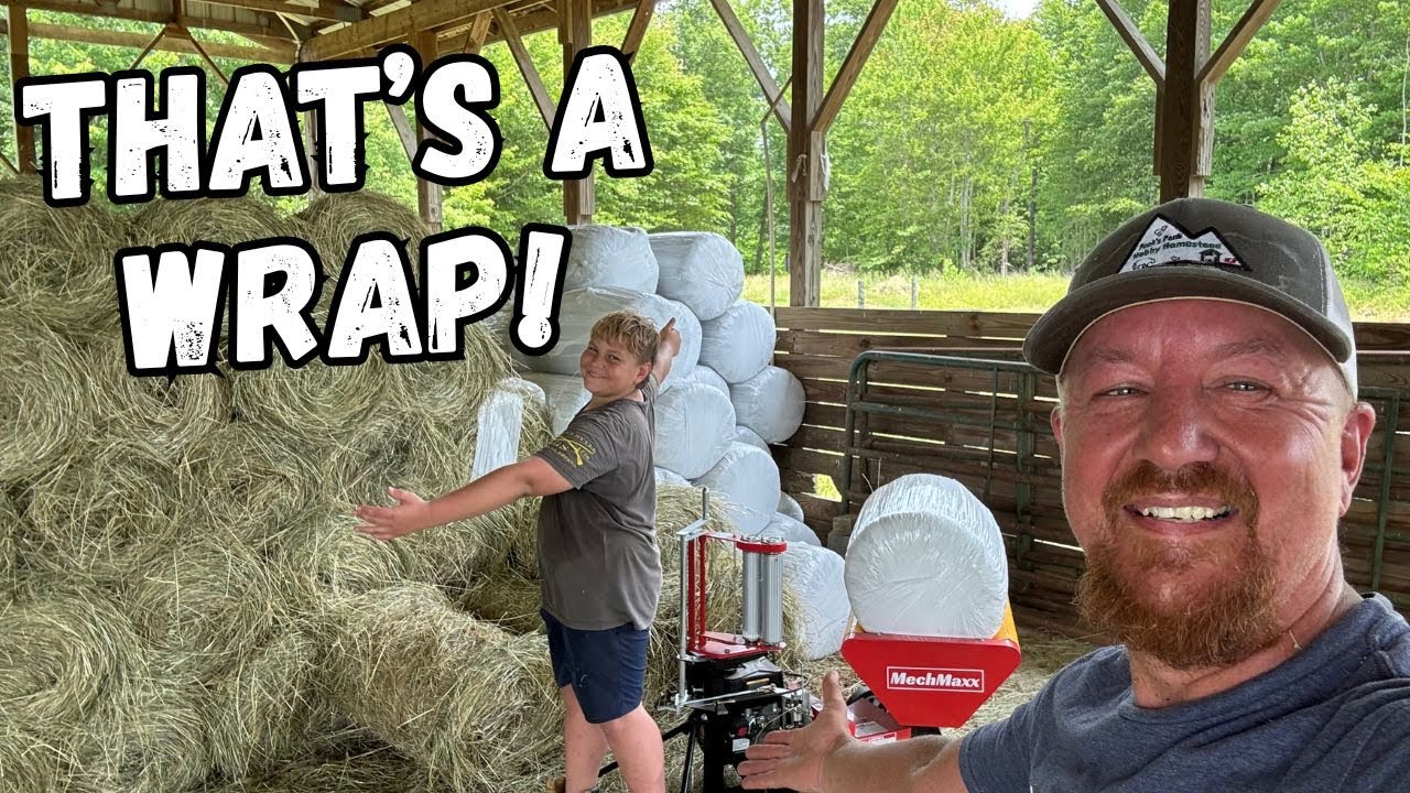 Hay Season Did NOT Go as Planned!!! - Using the MechMaxx Small Round Bale Wrapper