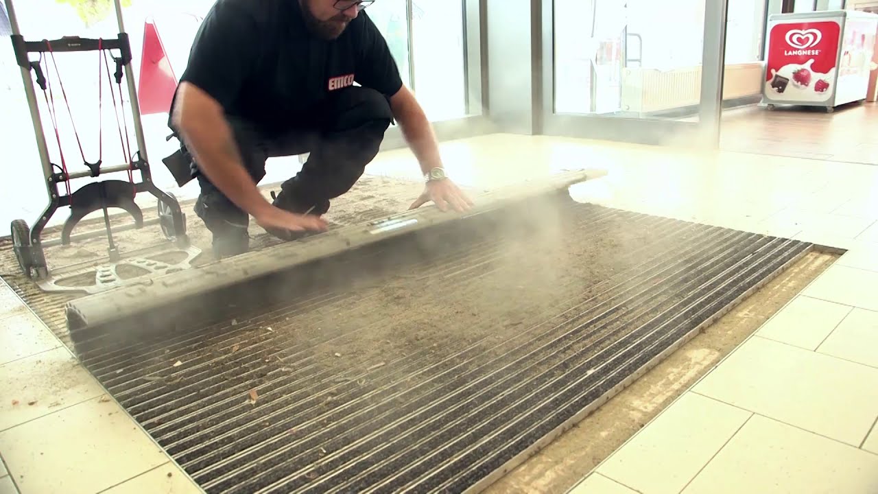 Cleaning emco entrance matting