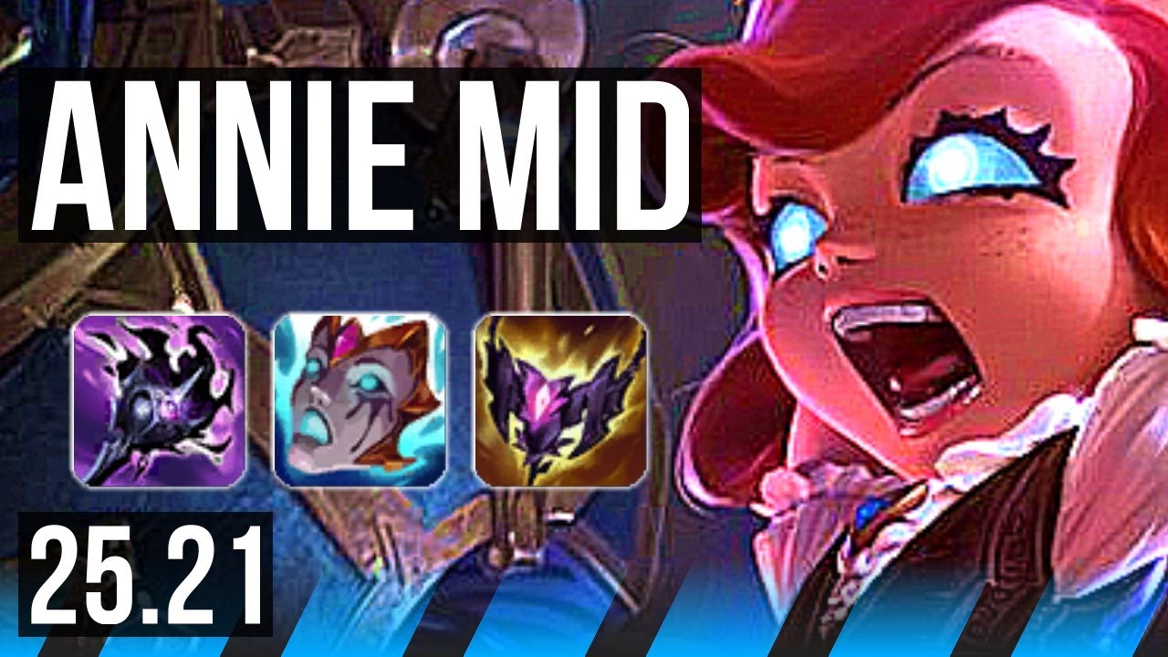ANNIE vs MEL (MID) | 8/2/12, 900+ games, Legendary, 44k DMG | KR Master | 25.21