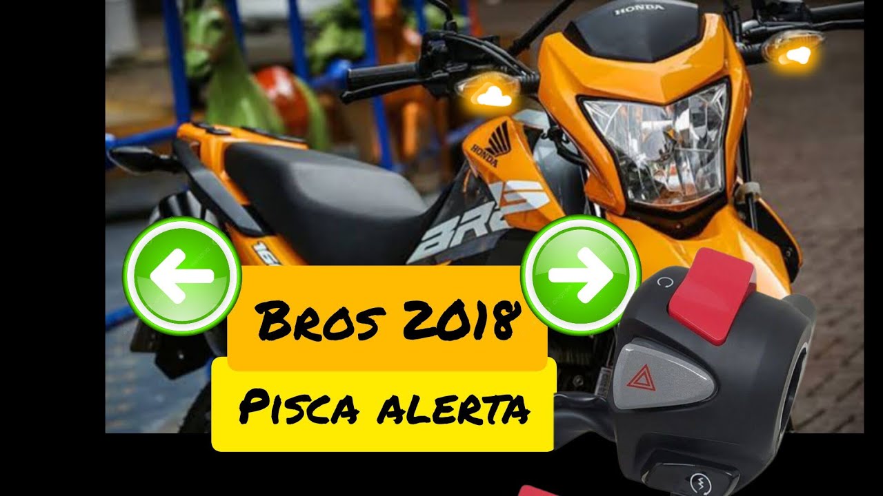 Pisca alerta na Bros 2018, instala&ccedil;&atilde;o passo a passo. Comando projeto da Cb500.