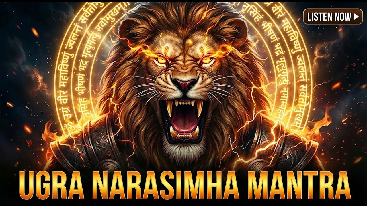 🕉️ Ugra Narasimha Mantra | Powerful Protection & Fearless Devotion