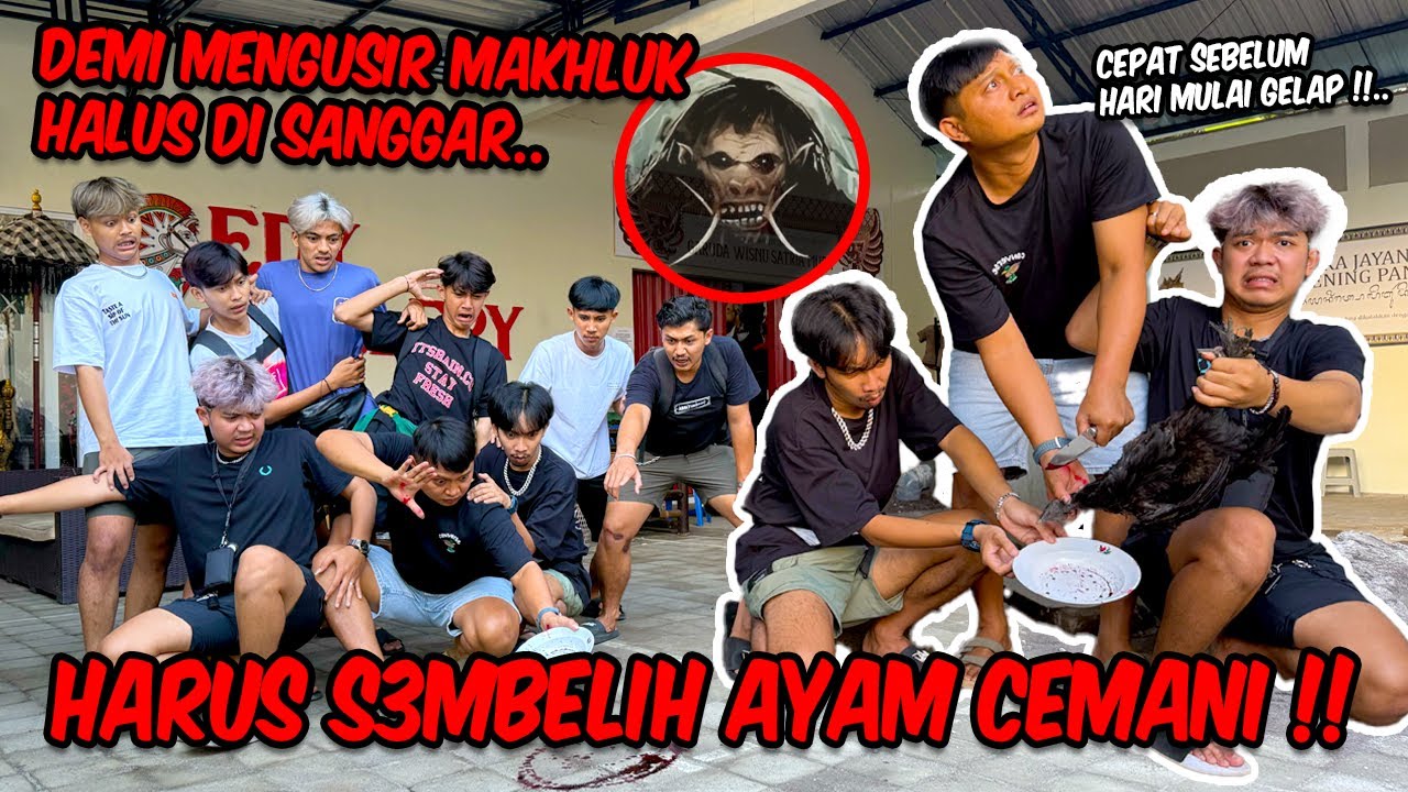 Pengusiran makhluk ghaib besar-besaran di sanggar !! SAMPE HARUS S3MBELIH AYAM CEMANI