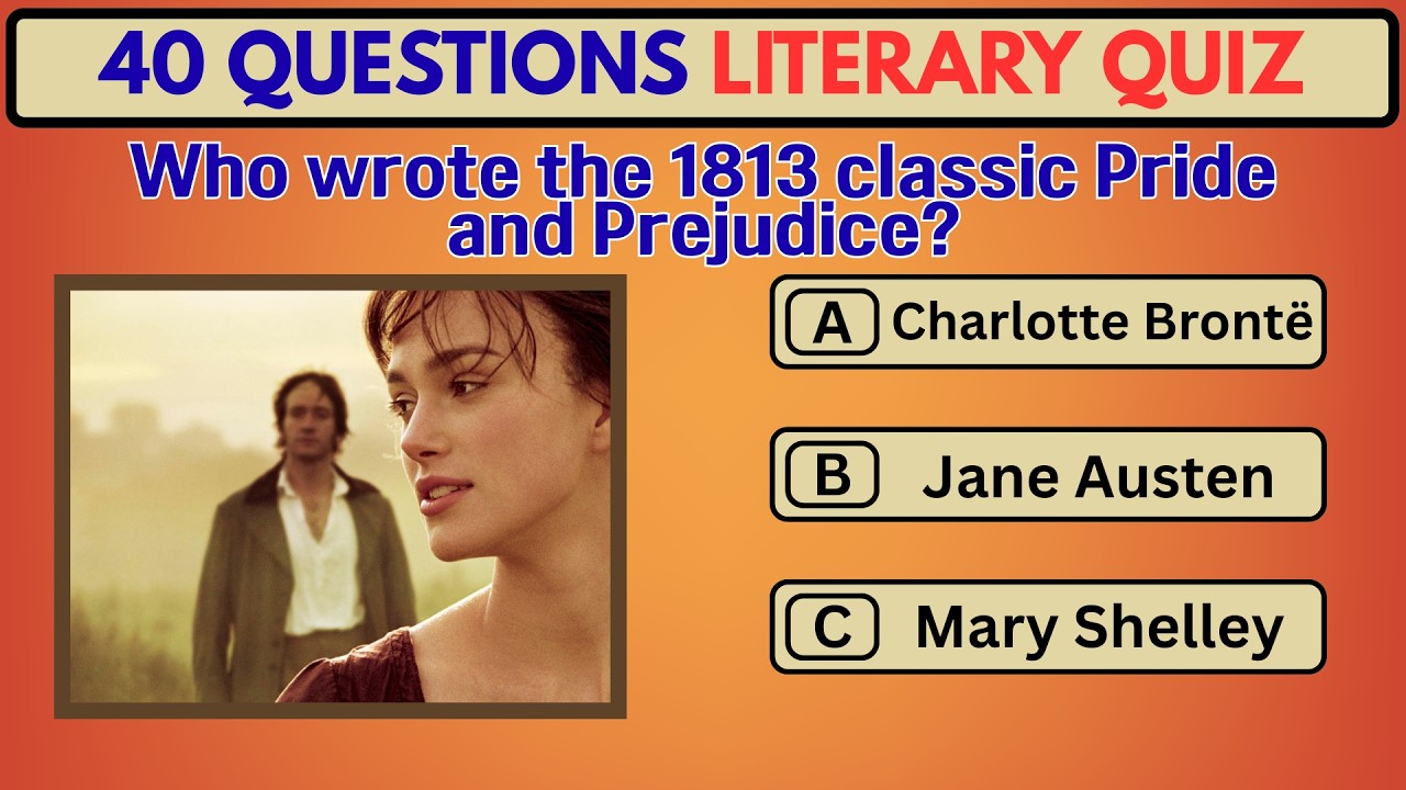 Can You Pass This Literature Quiz? | Ultimate Literary Challenge! #LiteratureQuiz #BookAwards2025