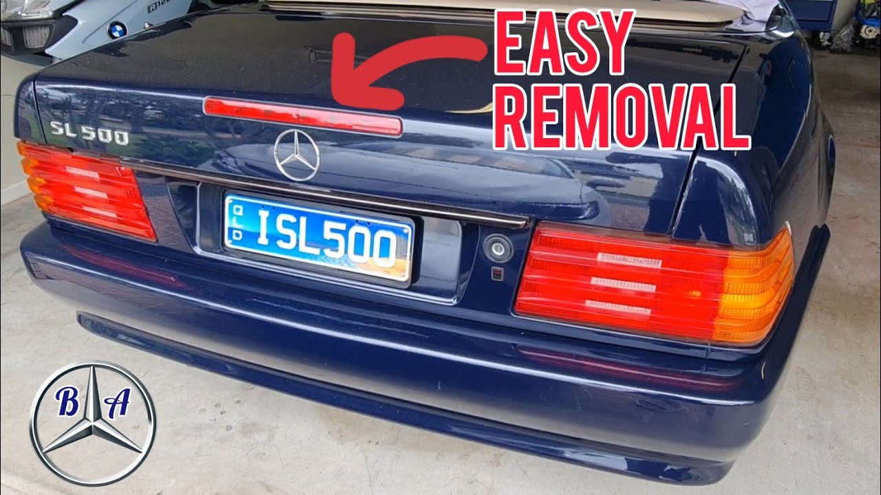 Centre (3rd) Brake Light Removal (SL R129)