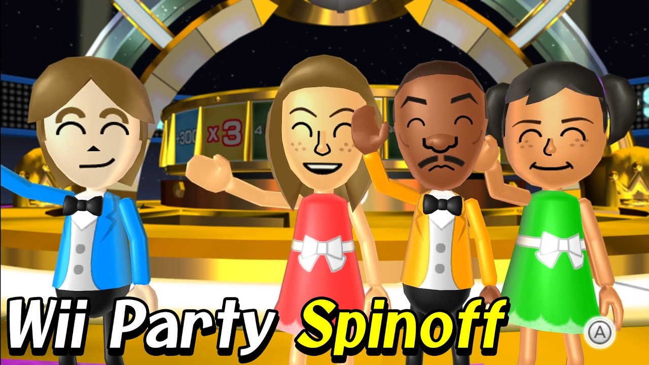 Spin-Off gameplay (Advanced com) John, Abby, Miyu and James | Wii Party Alexgaming