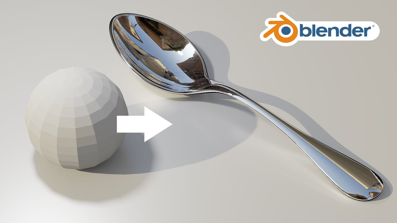 【blender初心者】スプーンを超簡単モデリング！