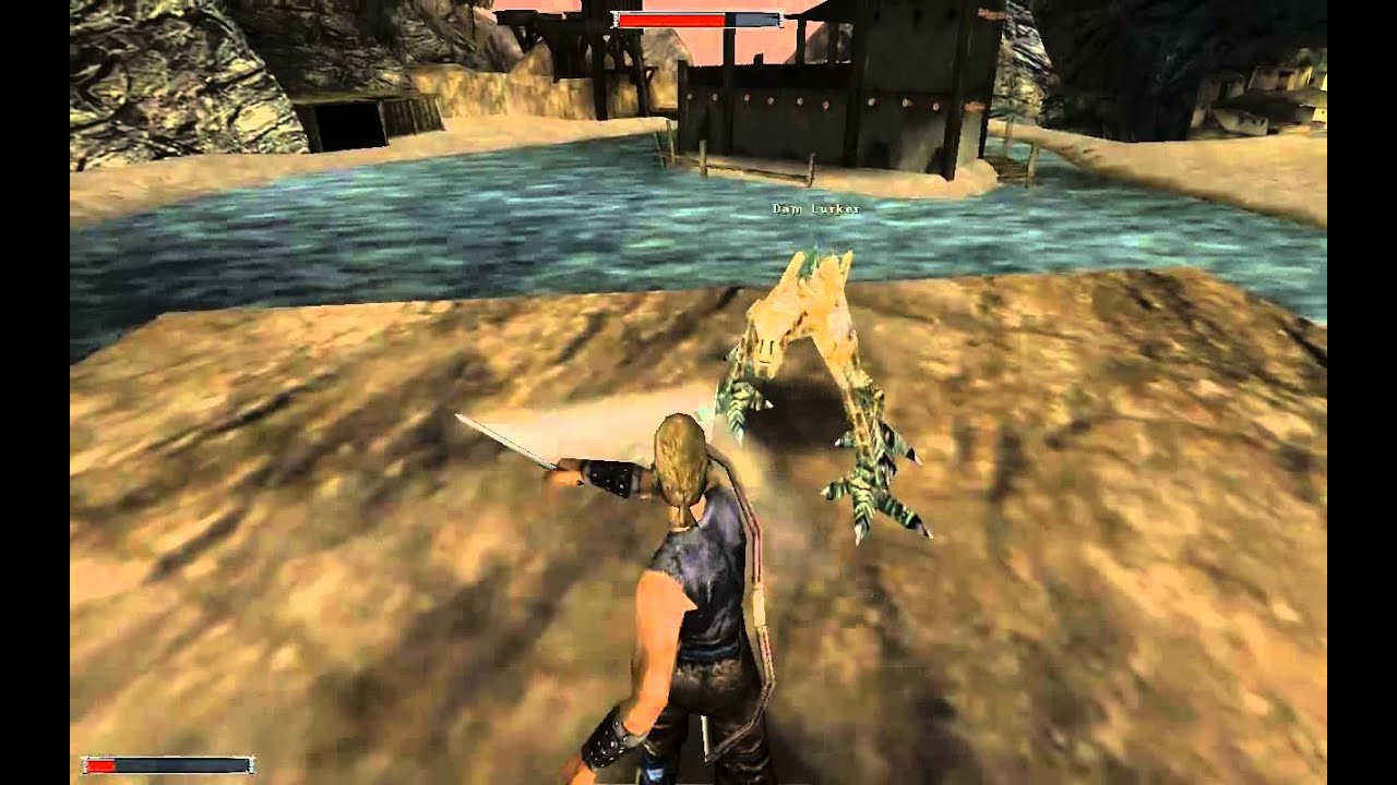 Gothic playthrough #17: Epic Dam Lurker Battle