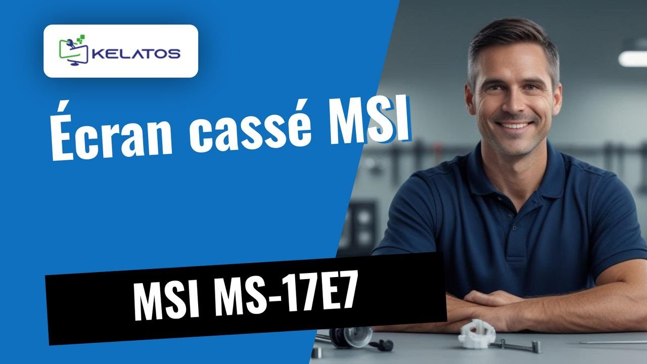 Écran cassé sur MSI MS-17E7 ? 🛠️ Remplacement de l'écran