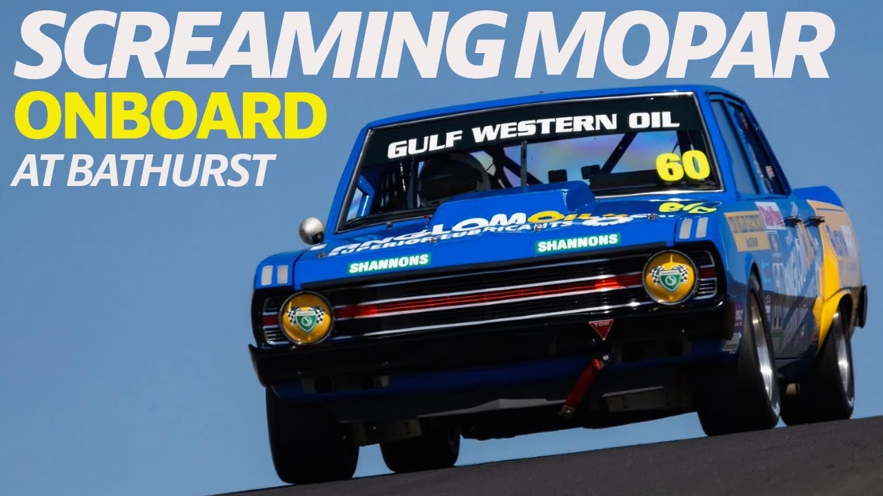 Take a WILD RIDE in Cameron Tilley's V8 Chrysler Valiant Pacer at Bathurst