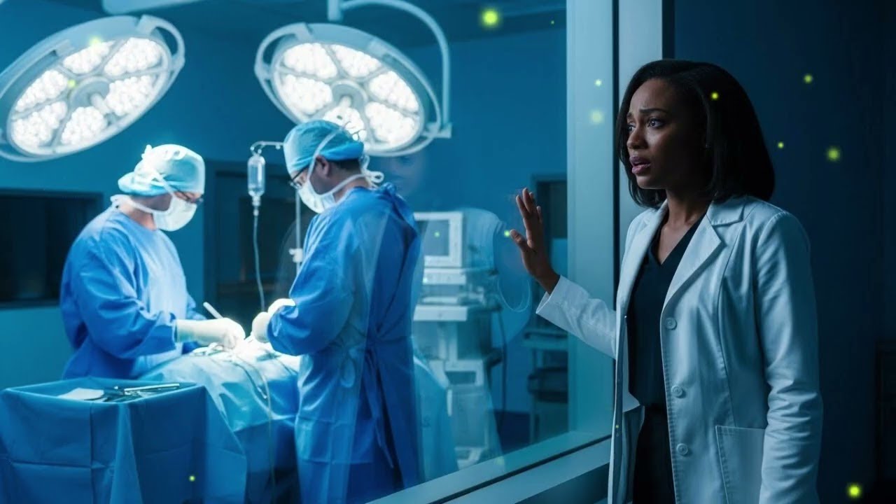 P1   She ran to the operating room  A nurse said “Hide, It’s a trap!” When she saw her husband, s