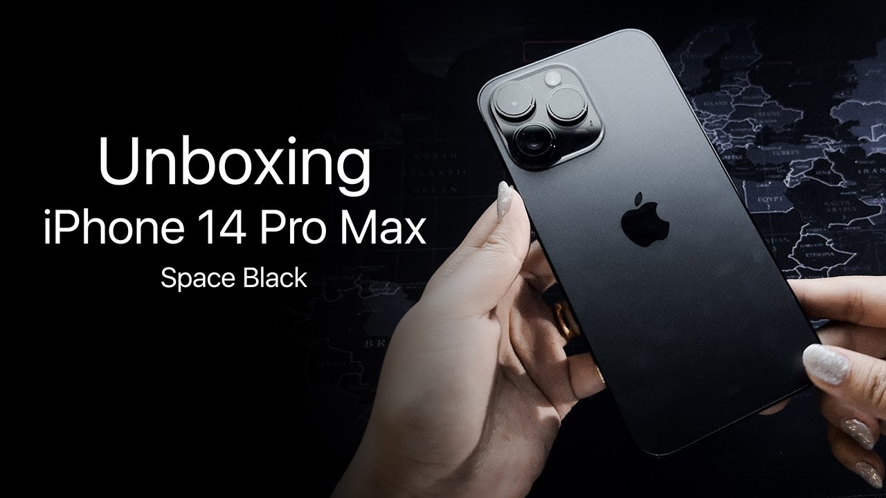 iPhone 14 Pro Max (Space Black) ASMR Unboxing 🖤✨ #iphone14promax #spaceblack