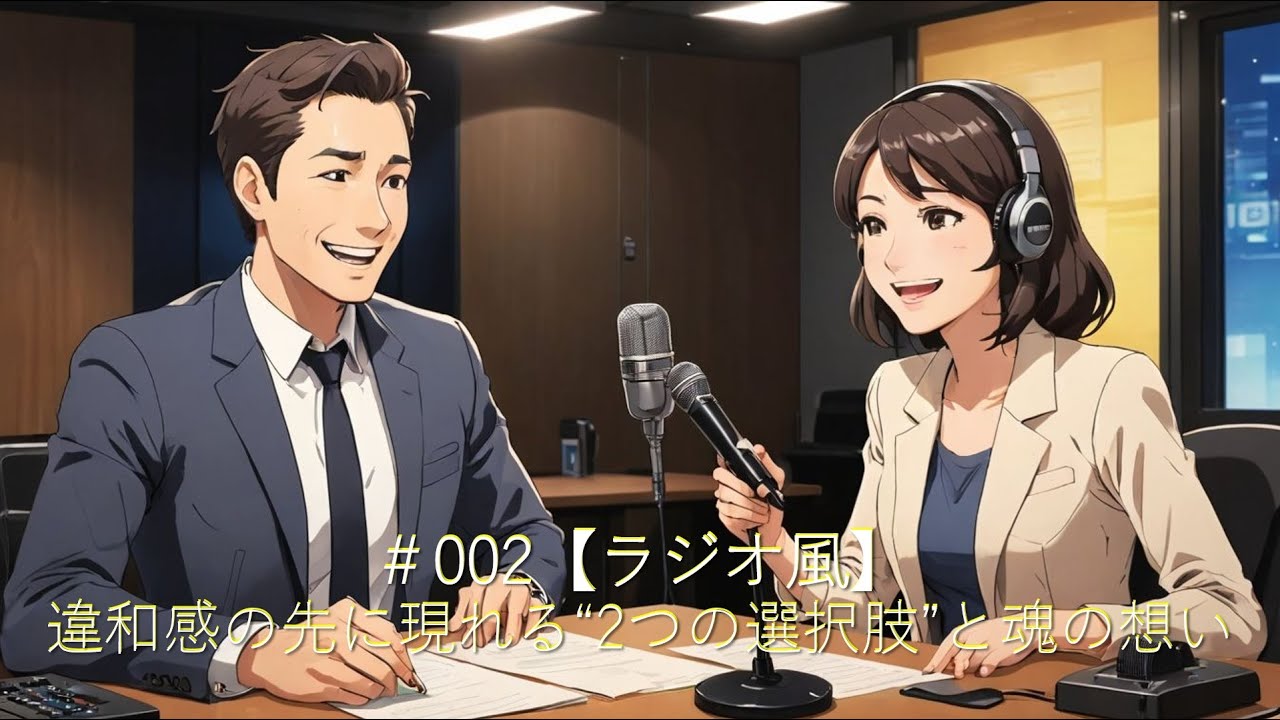 【ラジオ風＃002】違和感の先に現れる“2つの選択肢”と魂の想い　#魂の加速 #人生の転機
