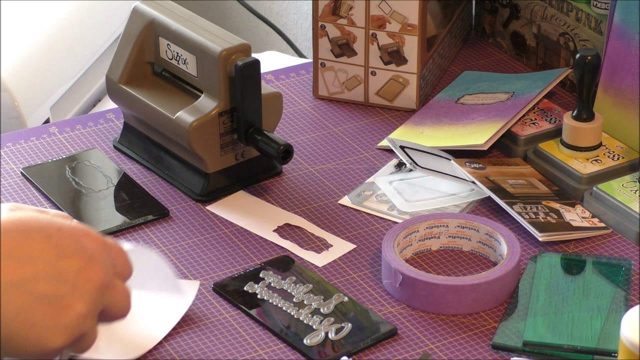 meine neue Mini Stanzmaschine Sizzix Sidekick - Starter Kit