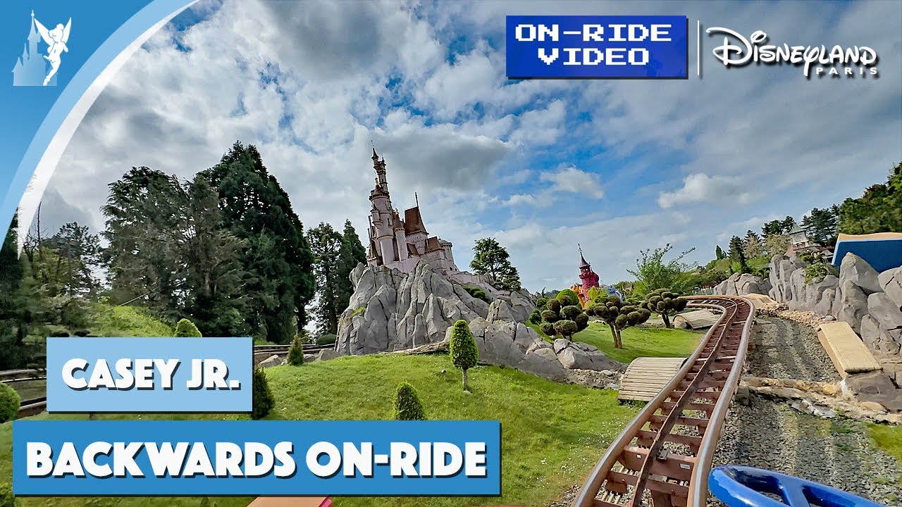 🎢  Casey Jr  Circus Train On Ride BACKWARDS at Disneyland Paris 2025