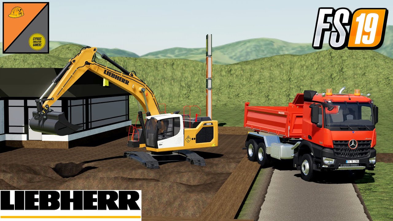 FS19 RELEASE LIEBHEER R-926 CRAWLER EXCAVATOR LE TP DANS L'CANTAL MAP FARMING SIMULATOR PUBLIC WORKS