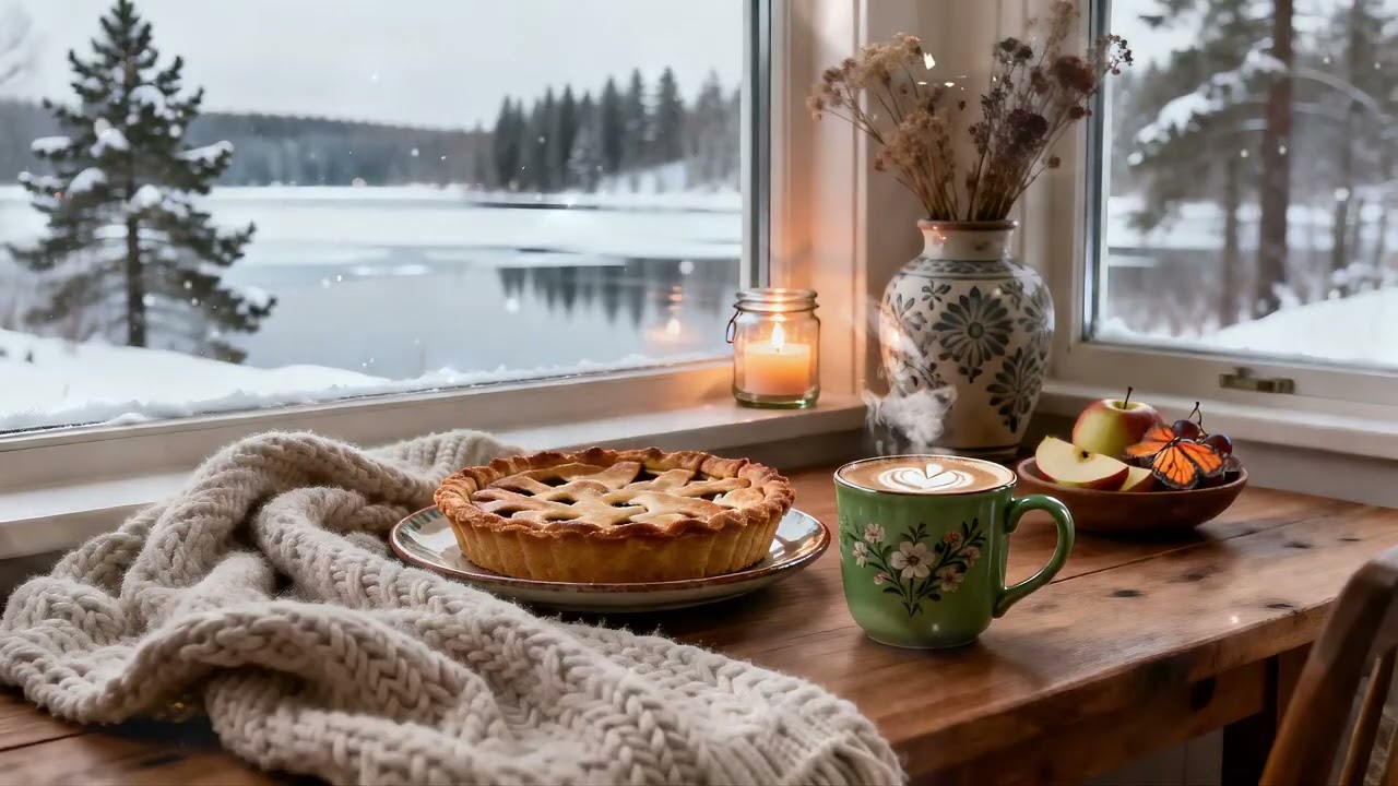 February Jazz ☕ Elegant Bossa Nova Piano & Soft Winter Morning Cafe Jazz | Feel-Good Music