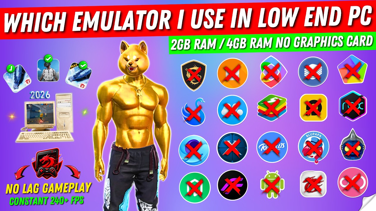 (2026) Which Emulator I Use in My Low End PC | Best Android Emulator For Low End PC Free Fire | TMTT