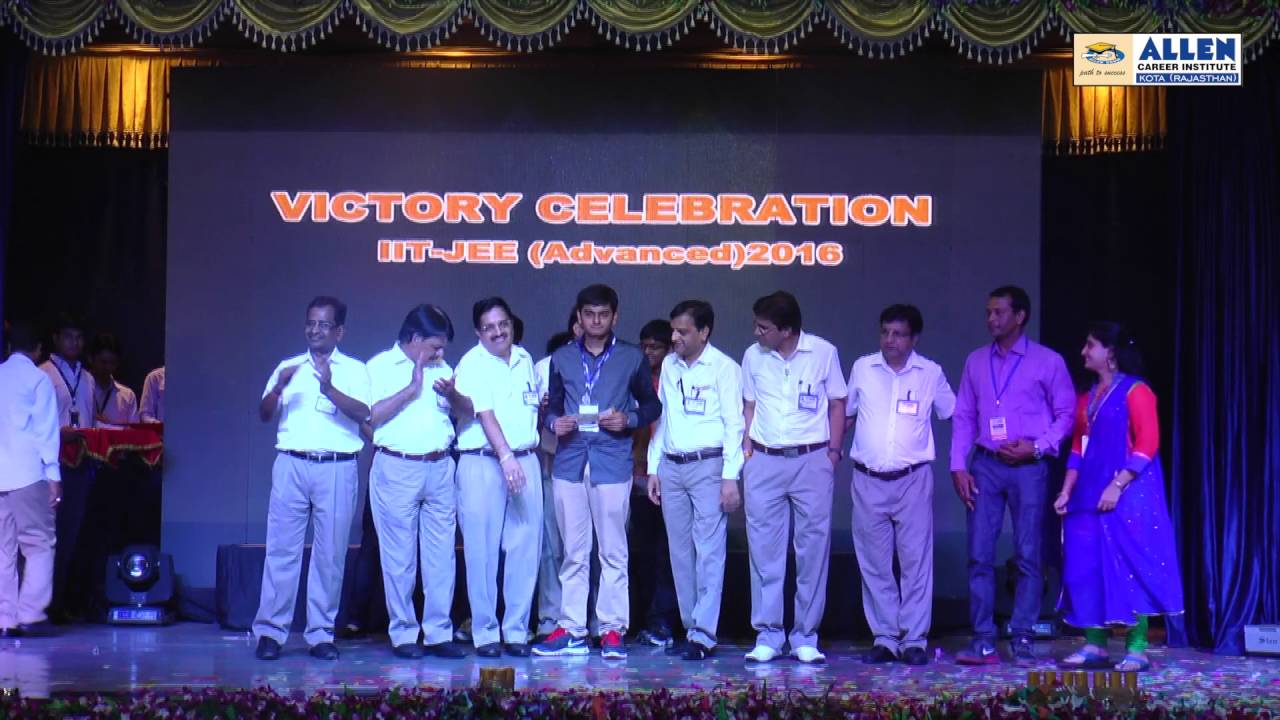 ALLEN's IIT-JEE 2016 Victory Celebration - Medals & Awards Distribution for Top 500