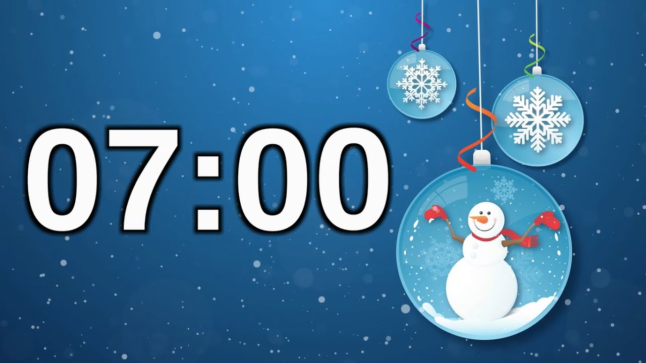 7 minute snowman timer