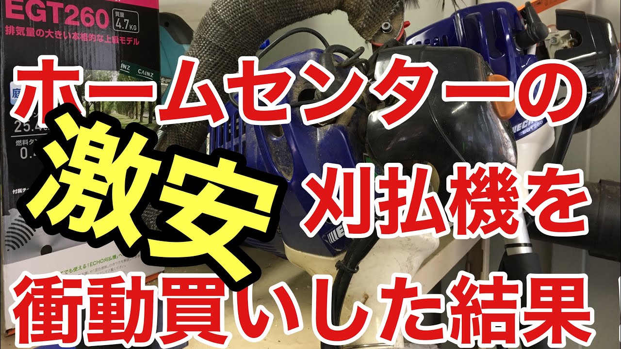 ホームセンターの刈払機を衝動買いした結果⁈