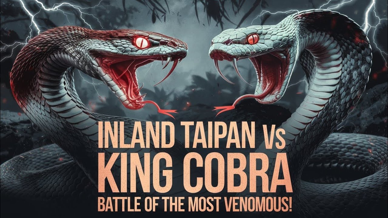 Inland Taipan vs King Cobra: Battle of the World's Most Venomous Snakes!