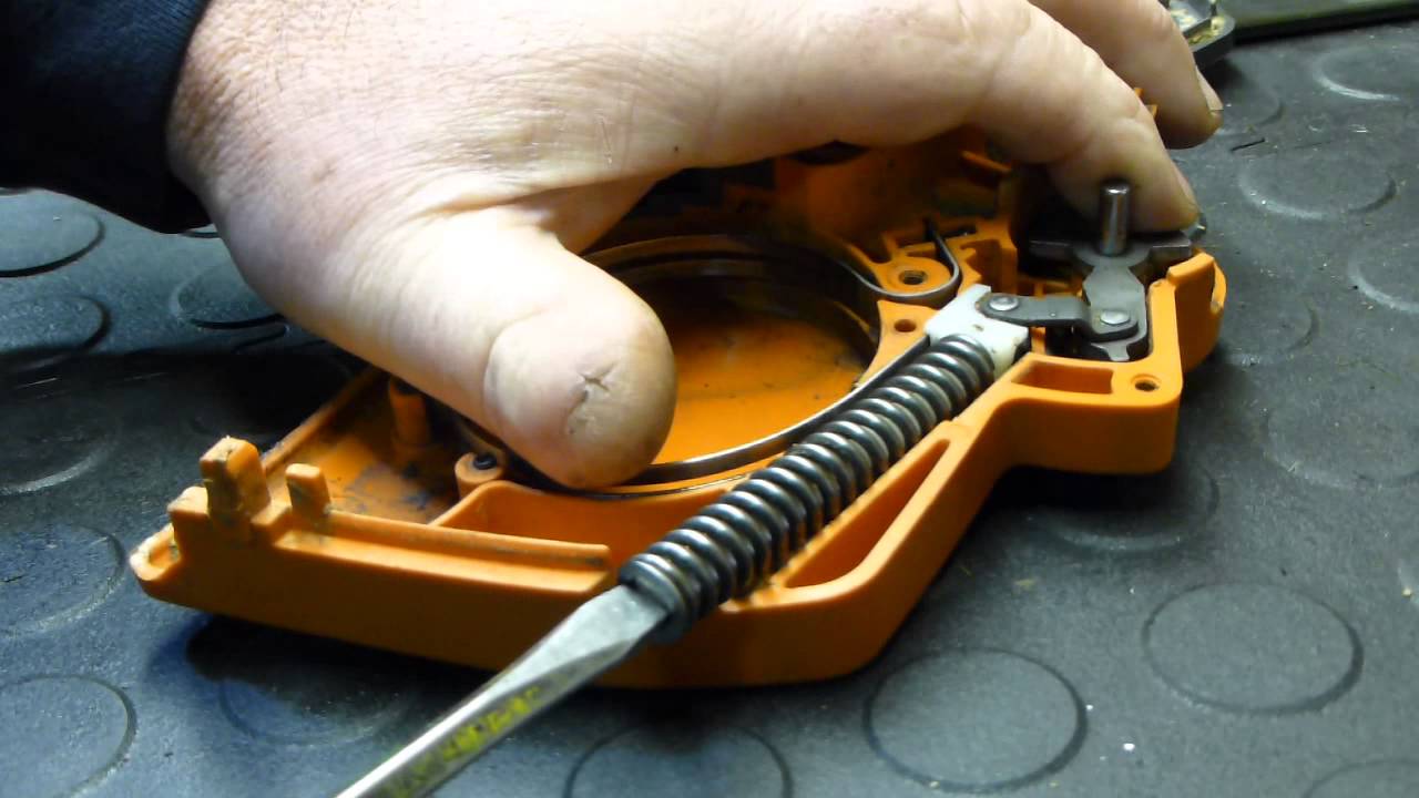Fitting a Husqvarna chainbrake spring