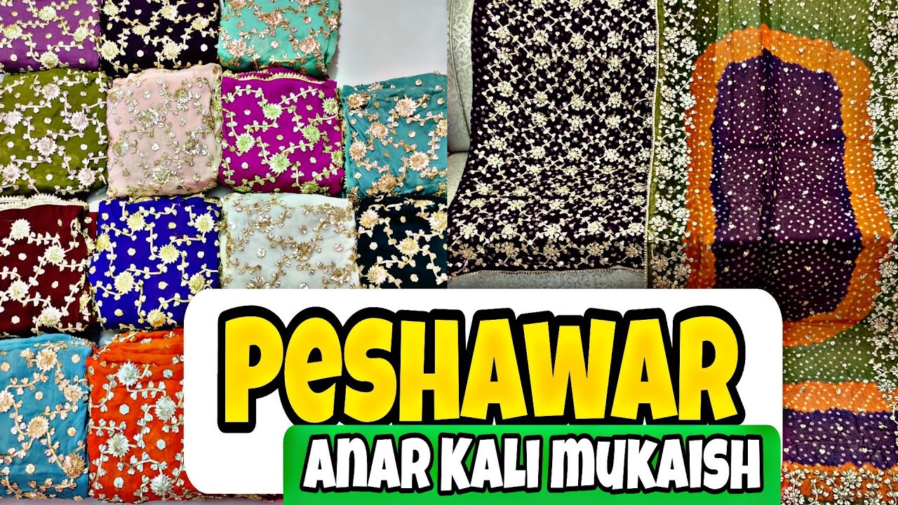 Anar Kali mukaish & Gotta work Peshawar #dress #fashion @ajlanvlogs74 