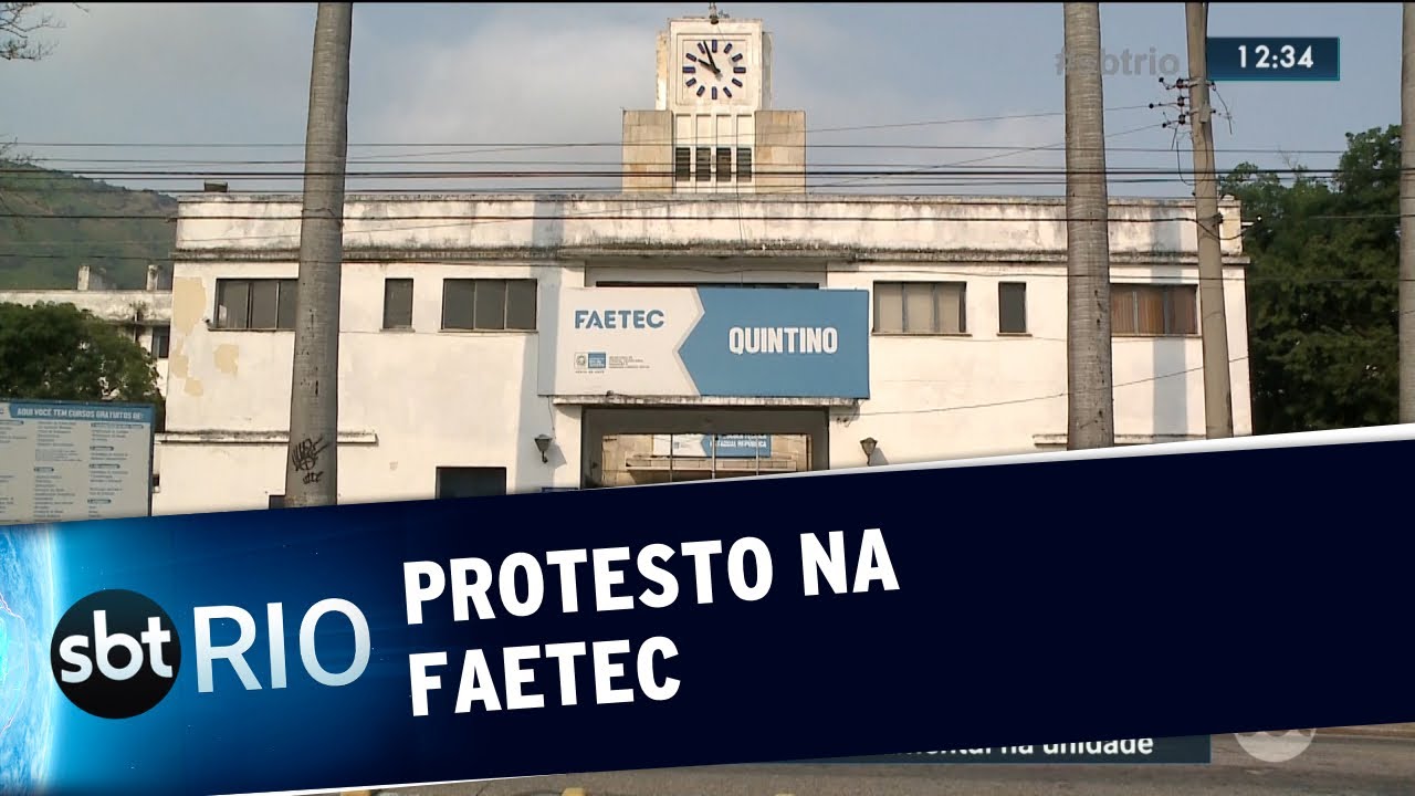 Protesto na FAETEC de Quintino