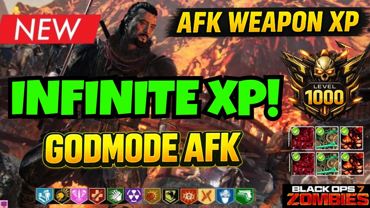 UPDATED BO7 SOLO INFINITE XP GLITCH! AFK GODMODE WEAPON XP + INFINITE FIELD UPGRADE | BO7 ZOMBIES