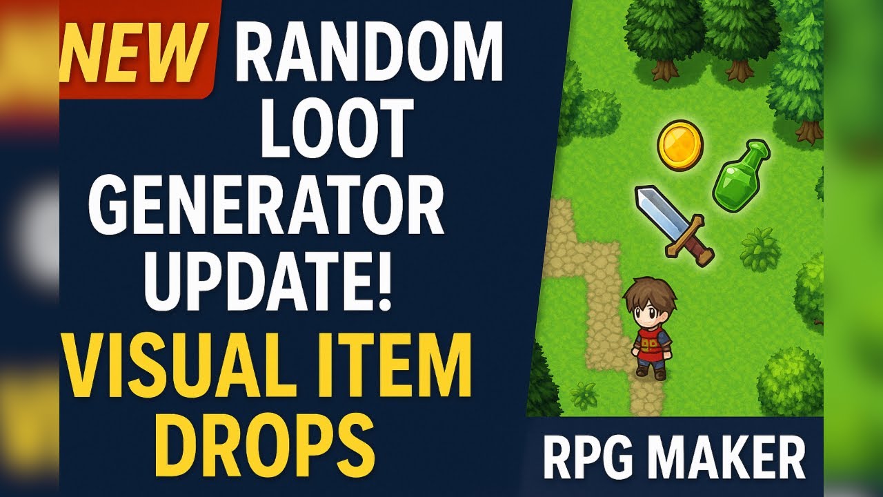 Разработчикам RPG Maker это нужно! Визуальная система выпадения предметов + обновление генератора...