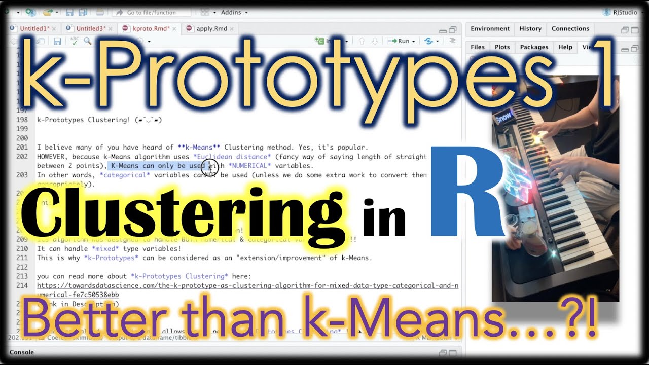 #R | k-Prototypes Clustering | #Rstudio #tidyverse #Clustering #UnsupervisedLearning #클러스터링