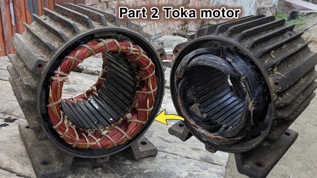 Three phase Toka motor wind information|| full detail video 2Hp Toka motor part 2.
