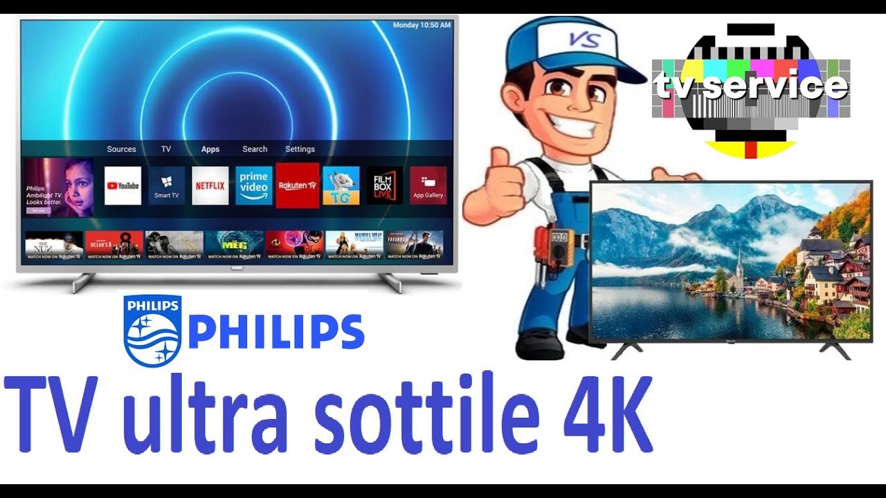 Riparazione TV Philips 43PUS6501/12  Ambilight  4K