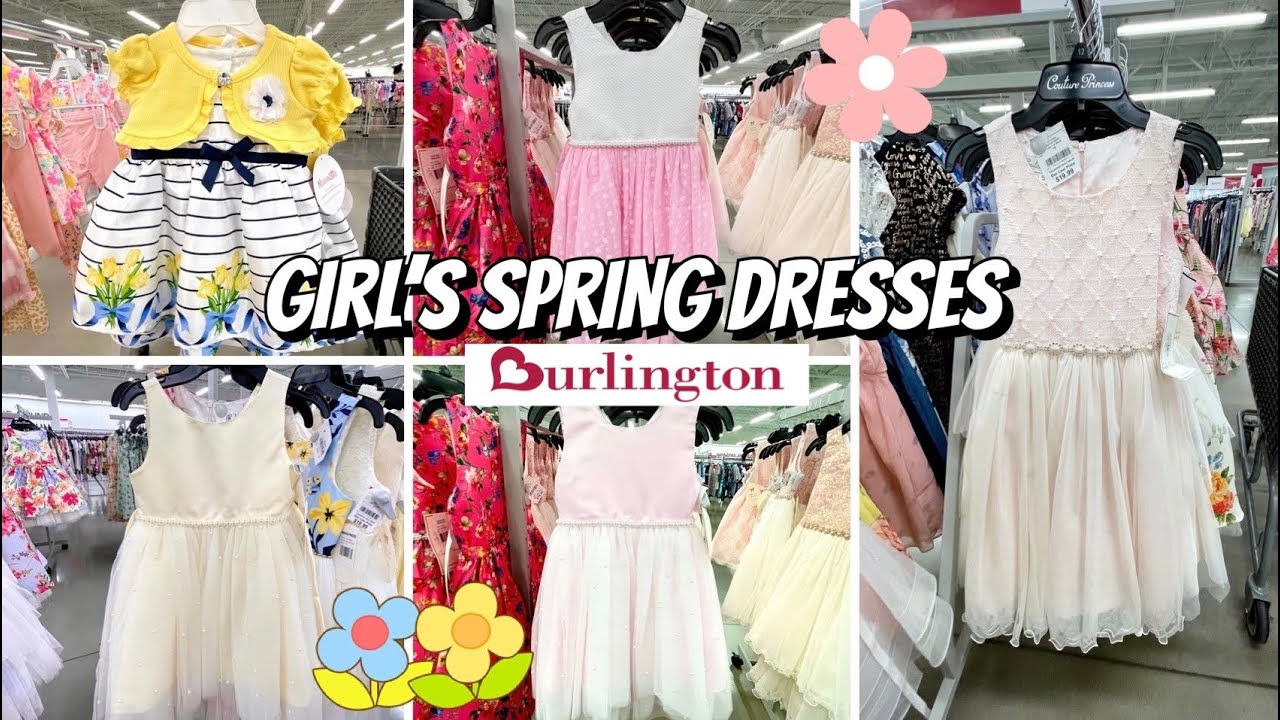 BURLINGTON SHOP WITH ME FOR GIRL'S SPRING DRESSES & SHOES