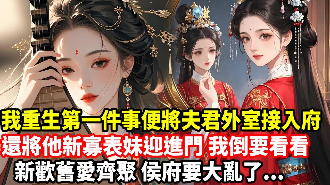 我重生第一件事便將夫君外室接入府，還將他新寡表妹迎進門，我倒要看看，新歡舊愛齊聚，侯府要大亂了...