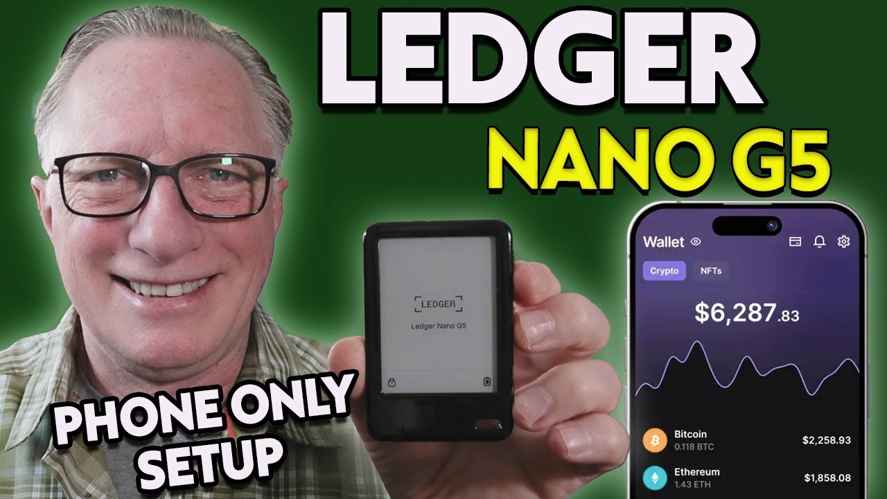 Как настроить Ledger Nano G5, используя только телефон 📱🔒