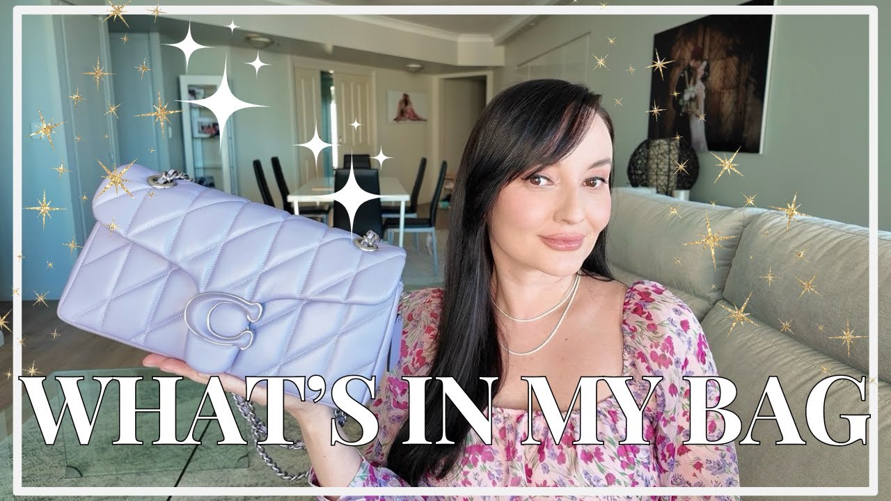 What's in my Coach Quilted Tabby 26 bag | what's in my bag 2024