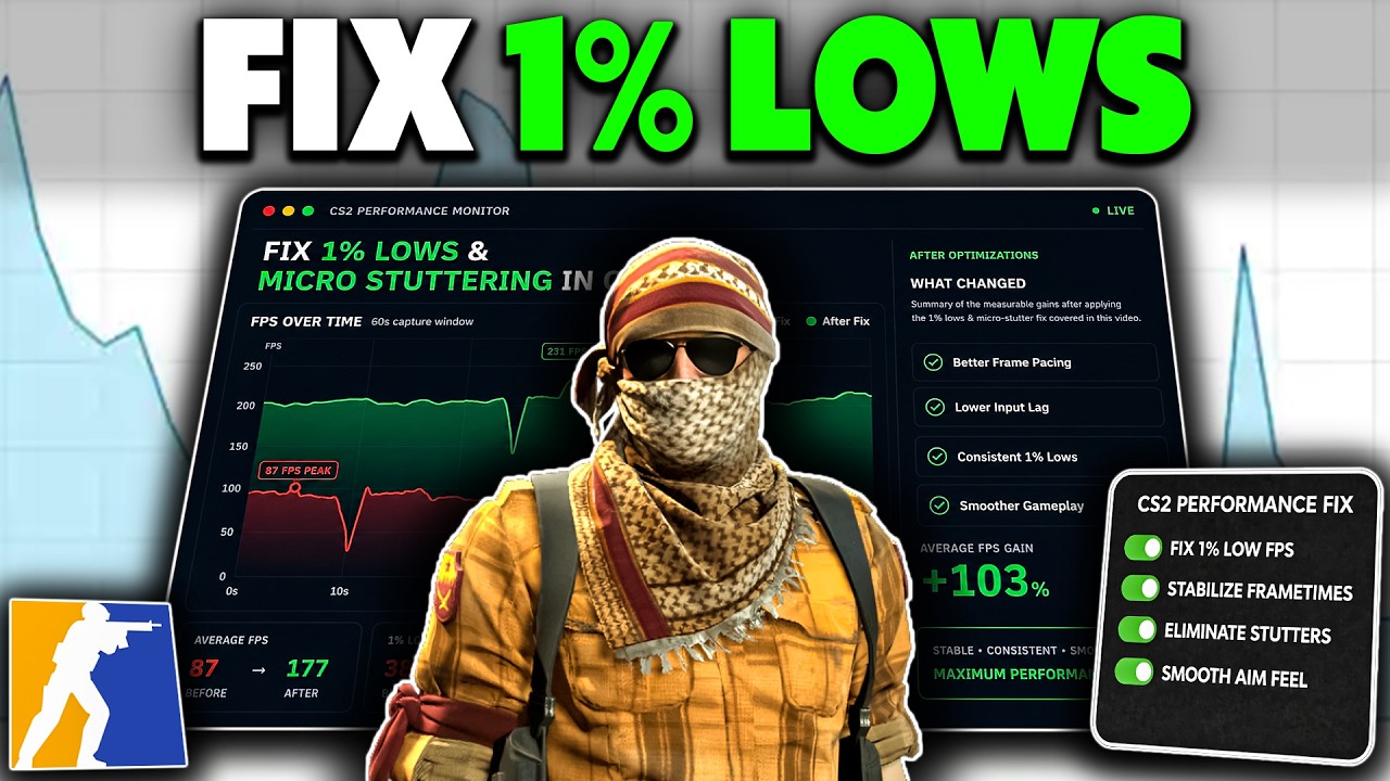 Fix 1% Lows, FPS Drops & Micro Stuttering in CS2 | Microsoft-Documented Fixes