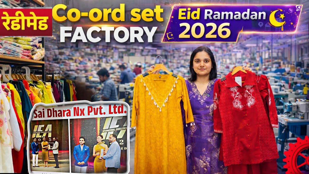 2026 रमजान Eid Collection😲| Readymade Co-ord set Manufacturer | Surat Kurti Wholesale Market 