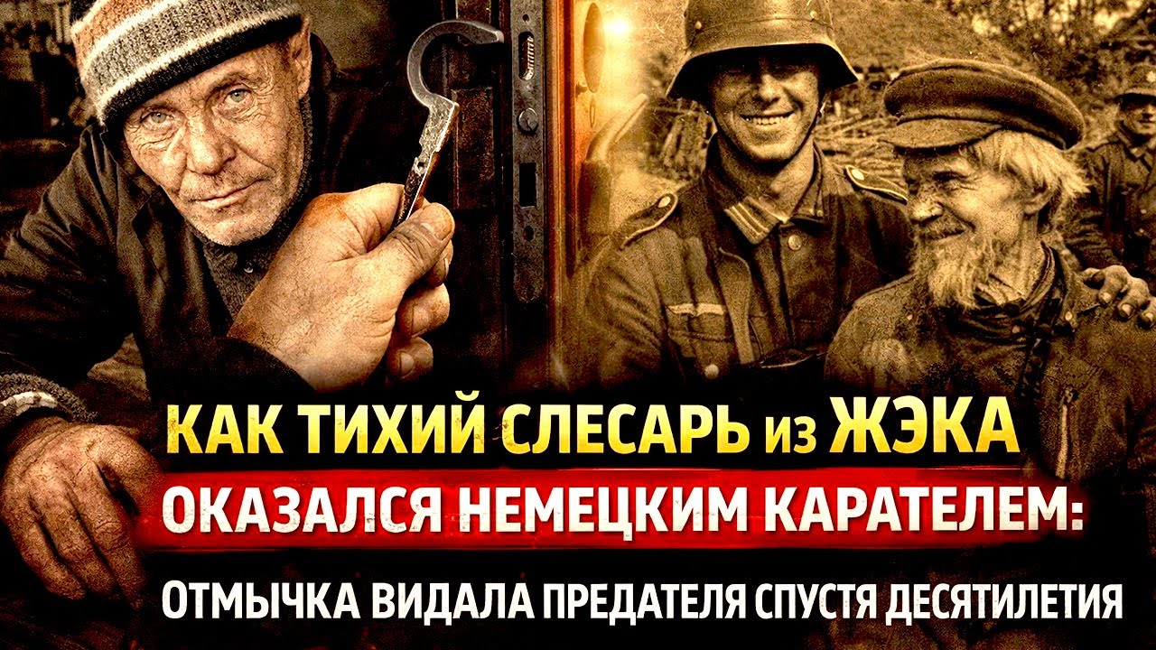 КАК ТИХИЙ СЛЕСАРЬ ИЗ ЖЭКА ОКАЗАЛСЯ НЕМЕЦКИМ КАРАТЕЛЕМ: ОТМЫЧКА ВЫДАЛА ПРЕДАТЕЛЯ СПУСТЯ ДЕСЯТИЛЕТИЯ