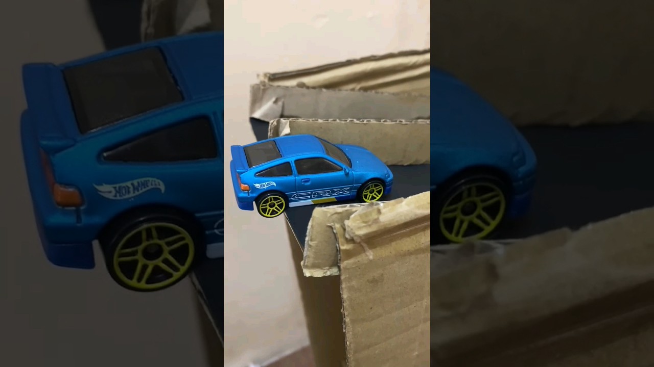 Hot wheels cardboard track Honda CRX Test Run! #HotWheels