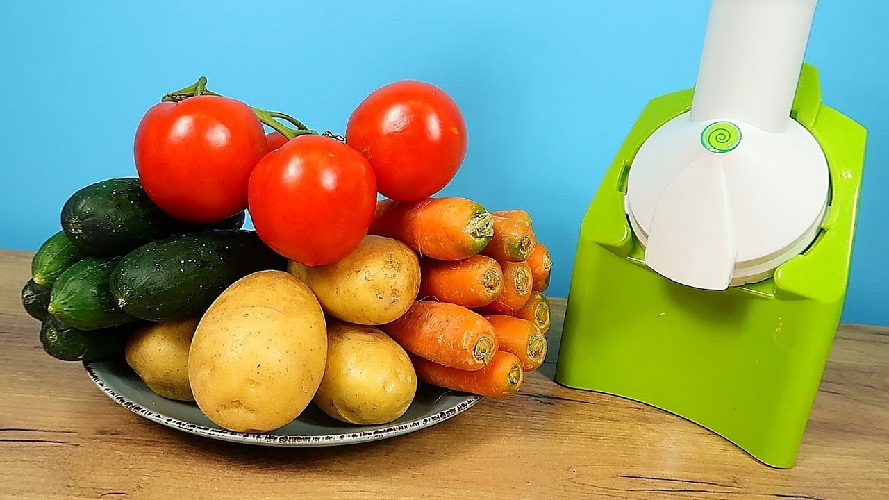 Helado de patatas, pepinos, tomates y zanahorias Casi se rompe la heladera china