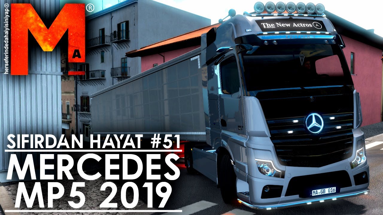 MERCEDES MP5 2019 İLE İFTARA GİDİYORUM | Sıfırdan Hayat #51 | ETS 2 - G27