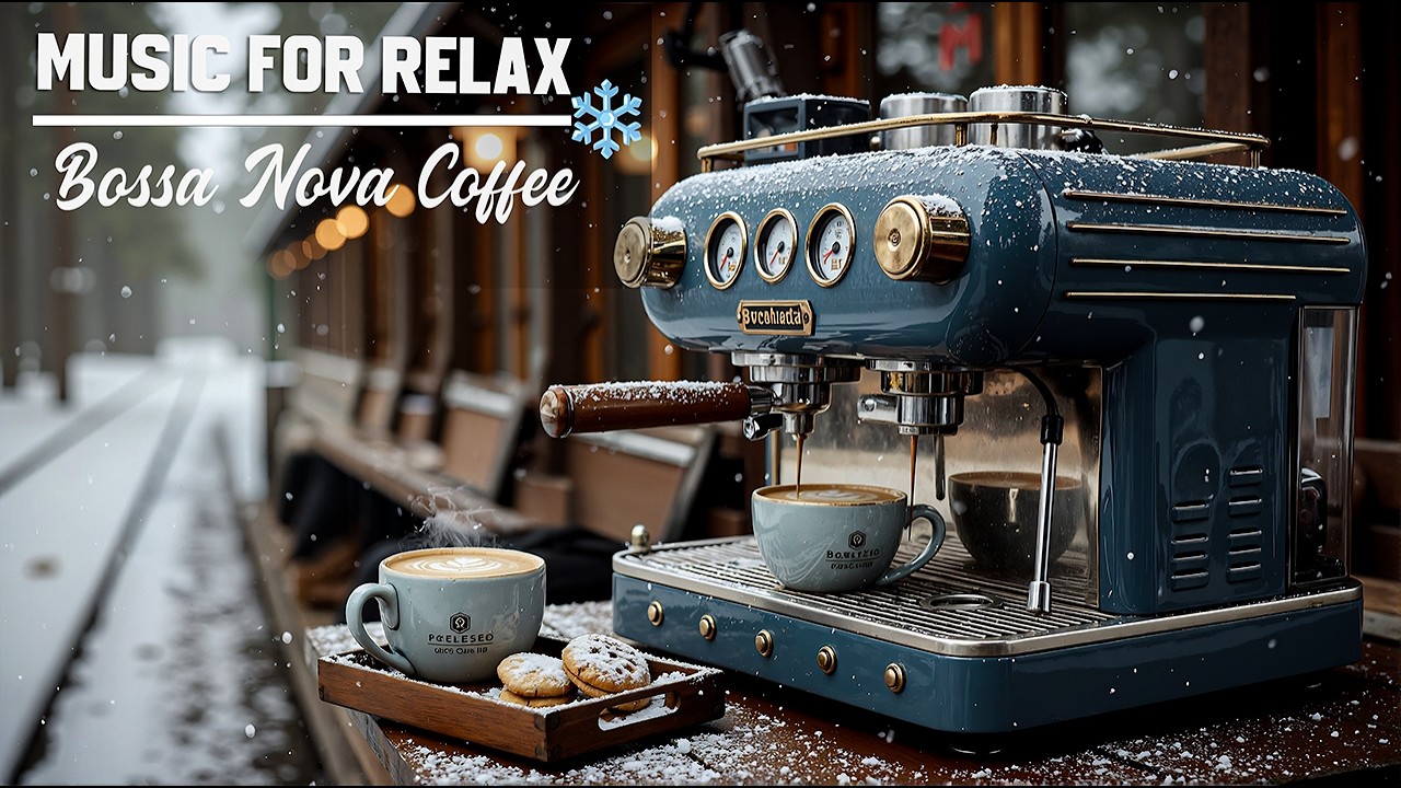 Winter Jazz Café ☕ Bossa Nova Coffee Music for Relax, Study & Snowy Morning Vibes