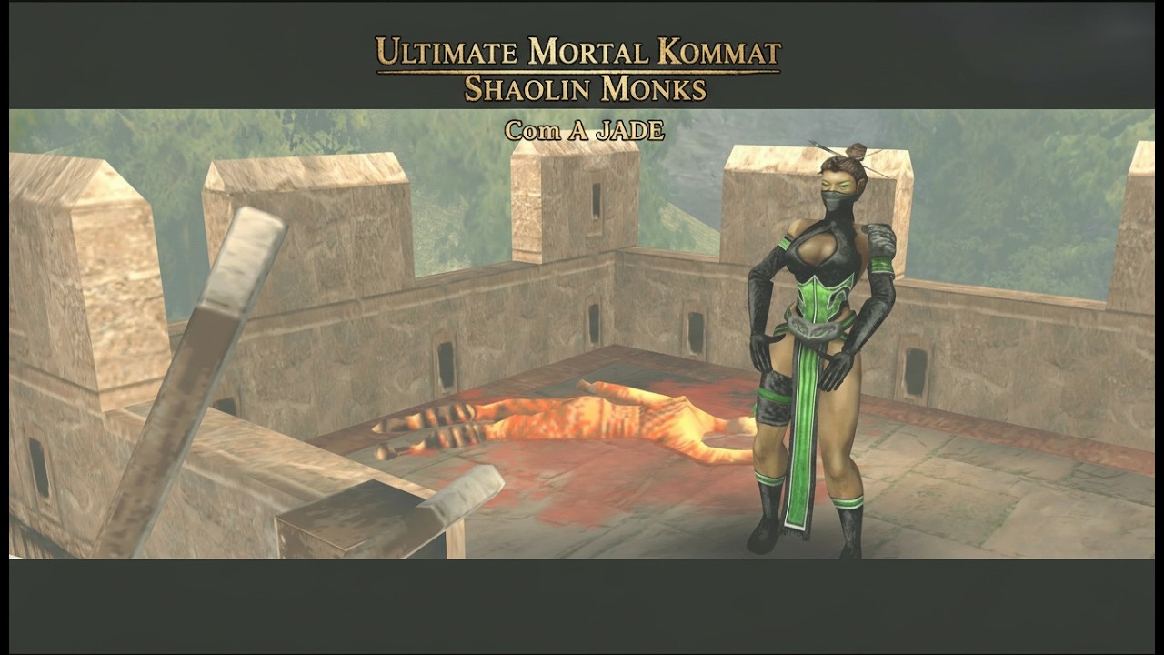 Mod V 2 Ultimate Mortal Kombat Shaolin Monks Com JADE ! Em 4K ps2 Emu parte 7