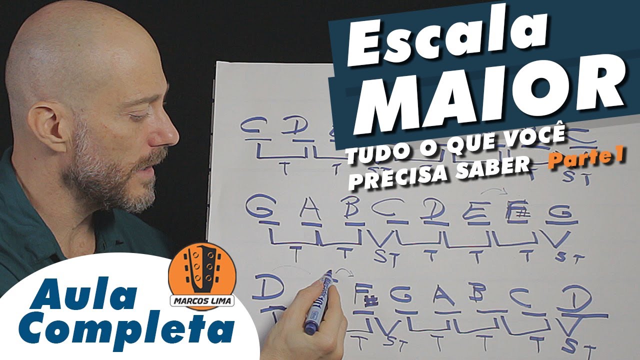 ESCALA MAIOR Parte 1 | Aula completa extra&iacute;da do Curso de Viol&atilde;o Intermedi&aacute;rio do Prof Marcos Lima.