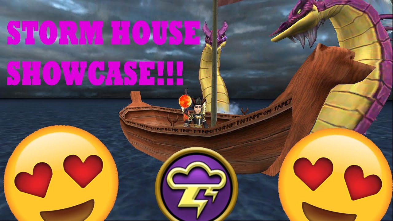 Wizard101 - House Showcase -The Stormy Island Club House!